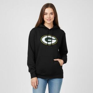 Green Bay Packers Black Hoodie Sweatshirt Size Medium NWOT
